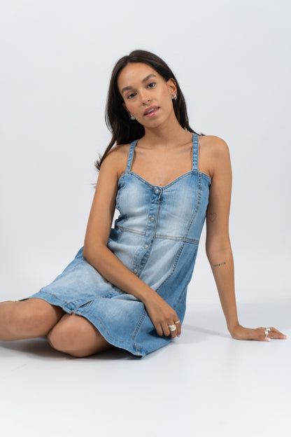 Cute Denim Mini Dress