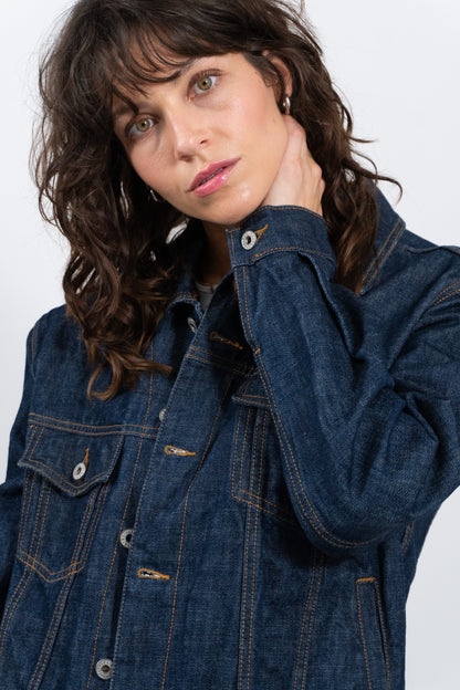 Cool Dark Washed Denim Jacket