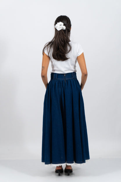 Vintage Maxi Jeans Rock