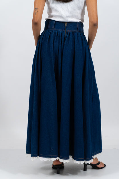 Vintage Maxi Jeans Rock