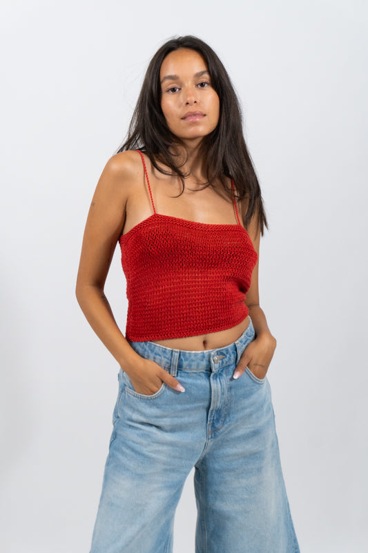 Strick Crop Top