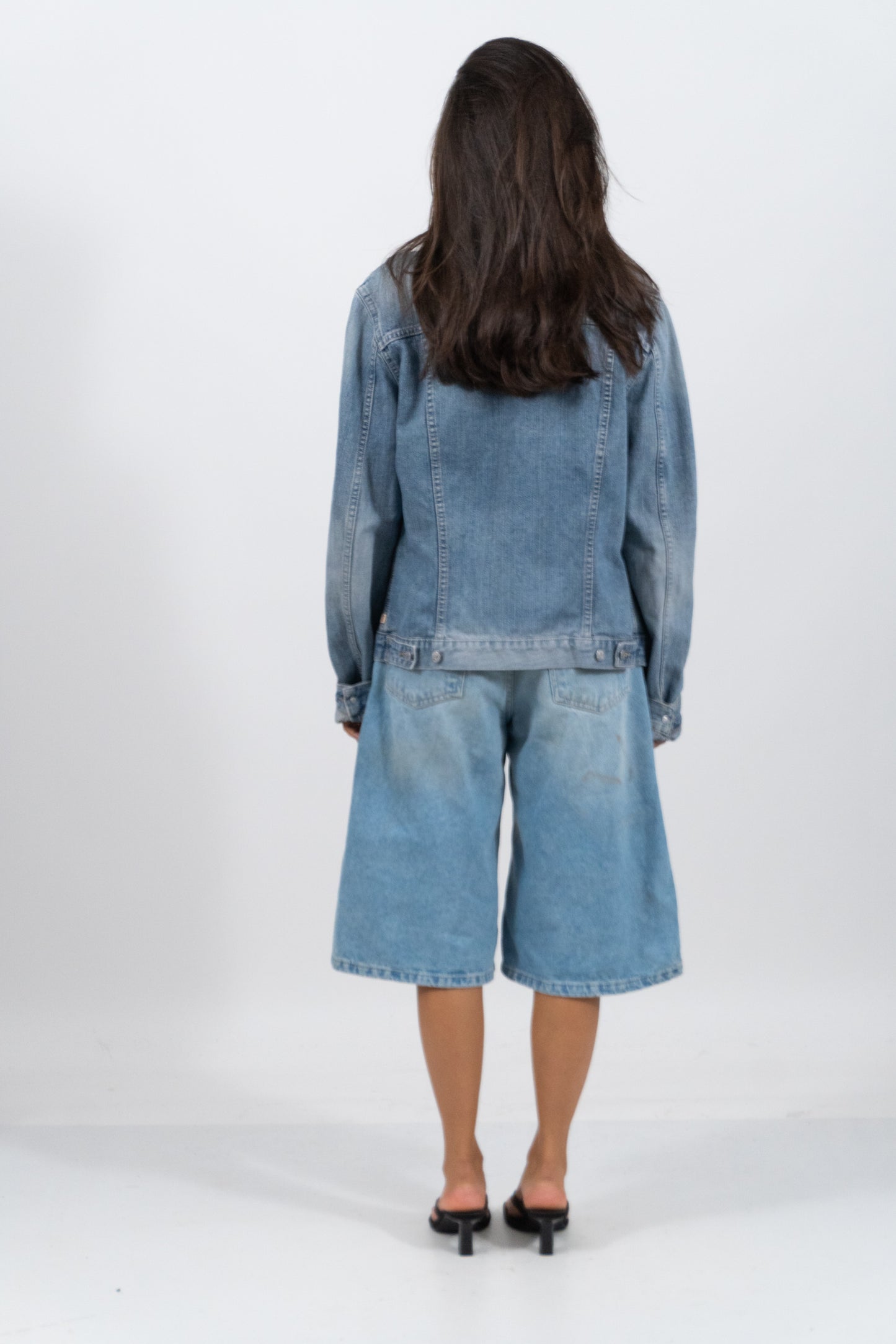 Light Y2K Wash Denim Jacke