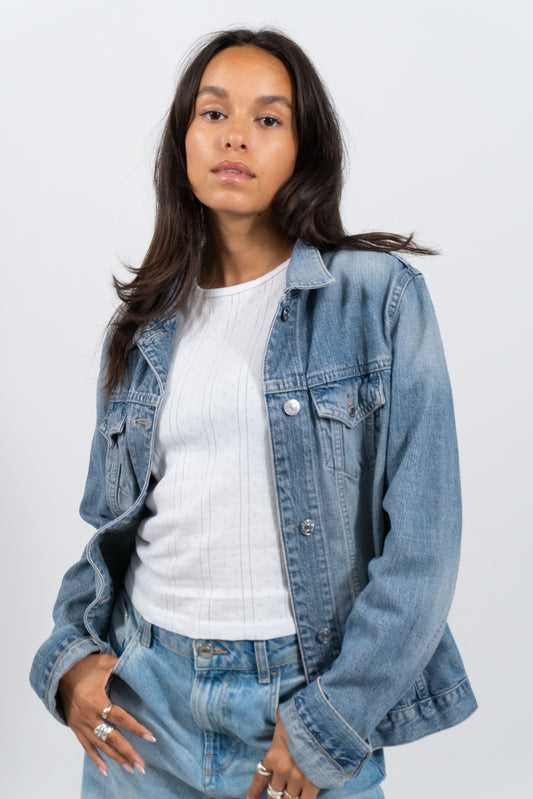 Light Y2K Wash Denim Jacke