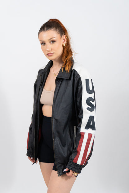 USA Biker Leder Jacke - SPECIAL