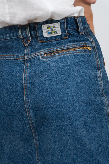 Jeans Rock Mit Zip