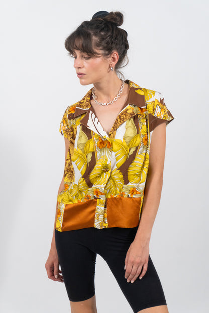 Vintage Bluse „Palms“