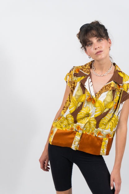 Vintage Bluse „Palms“