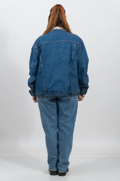 Jeansjacke Mit Warmen Futter