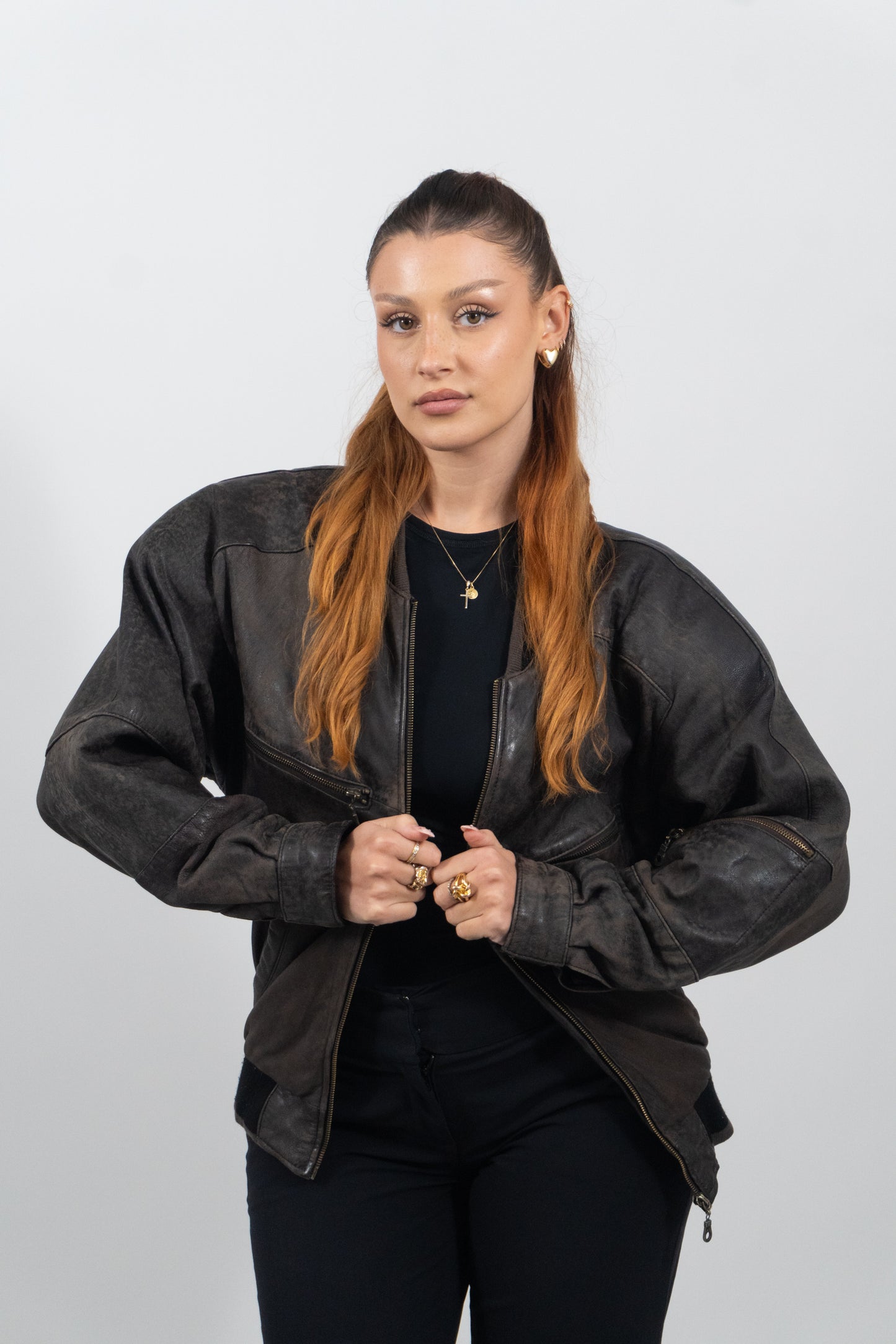 Special: Weiche Lederjacke mit Zip