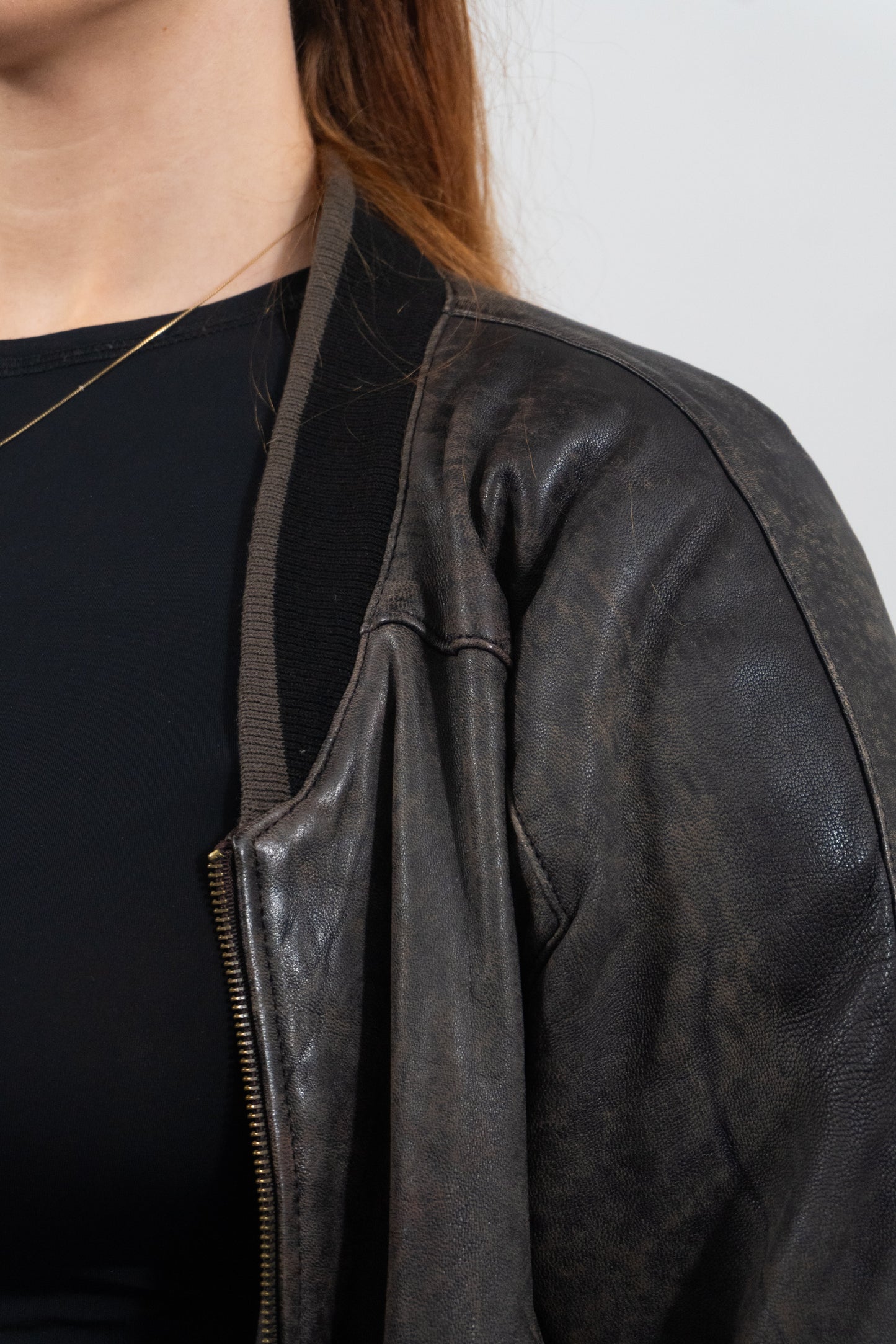 Special: Weiche Lederjacke mit Zip