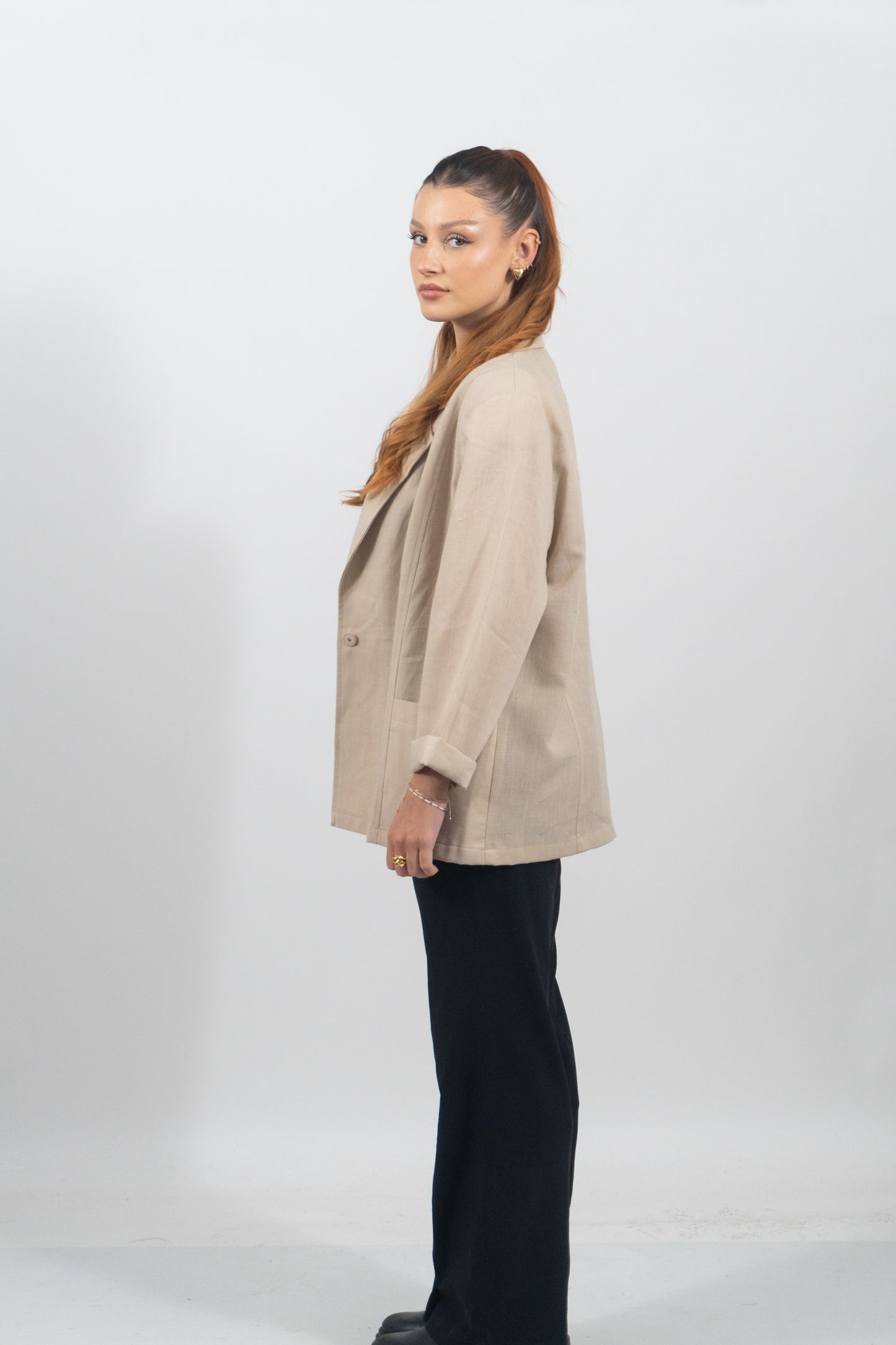 Leichter Blazer in Beige