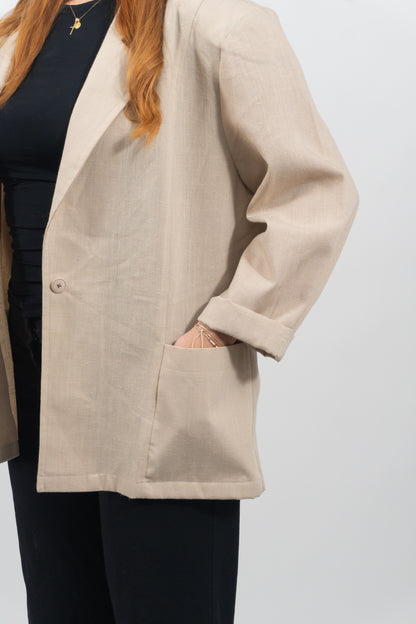 Leichter Blazer in Beige