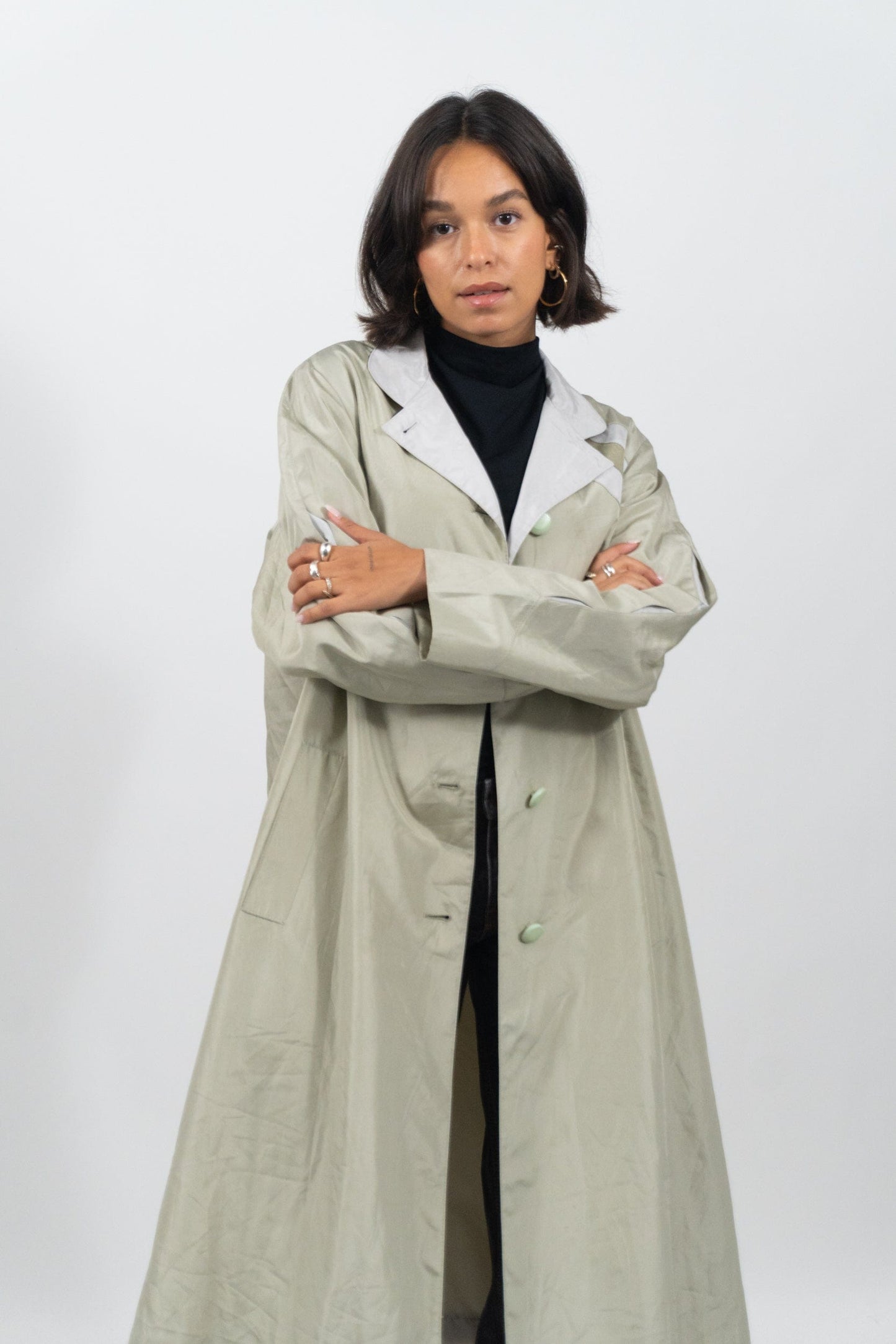 Wunderschöner 2 Färbiger Trenchcoat