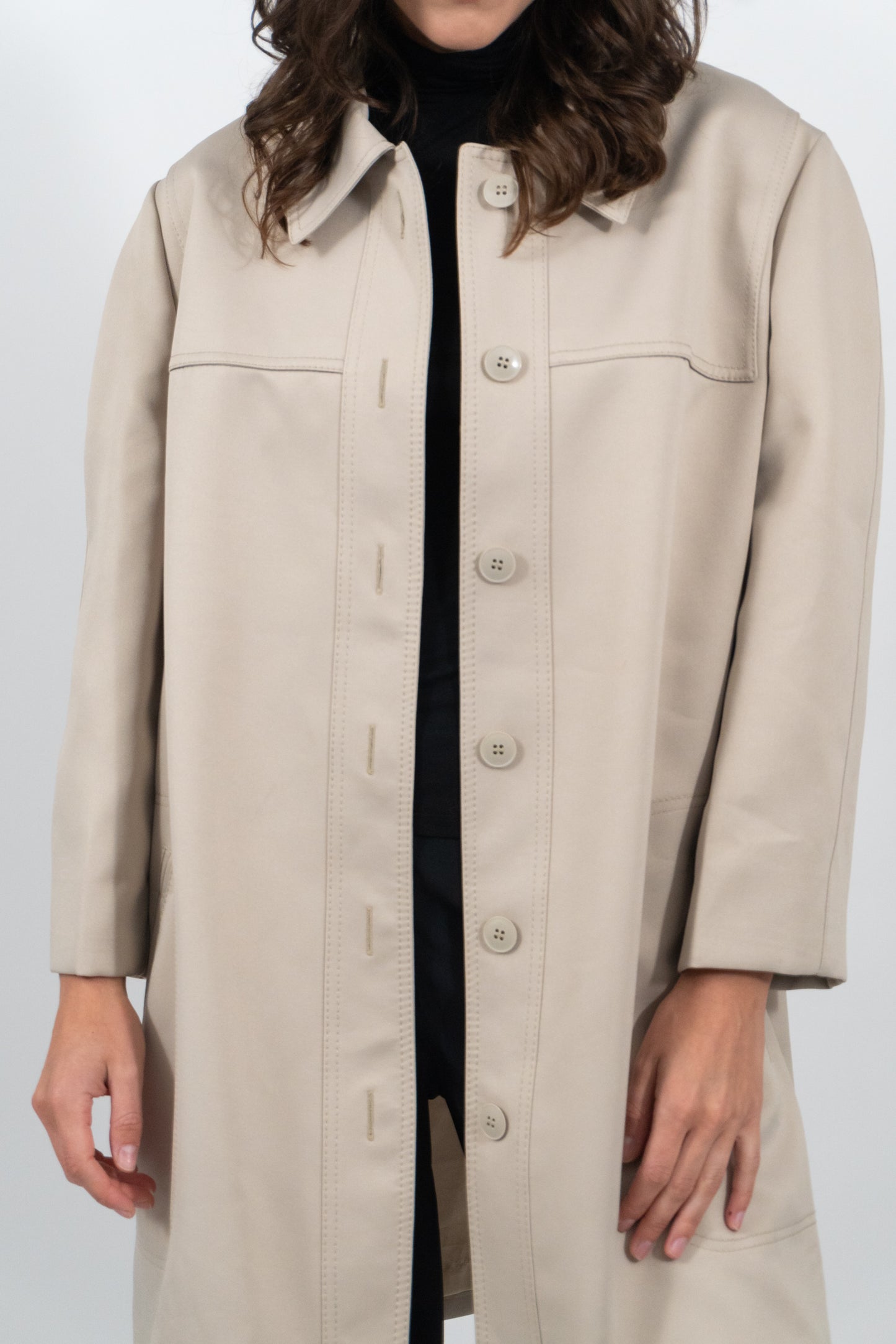 Eleganter Beiger Trenchcoat