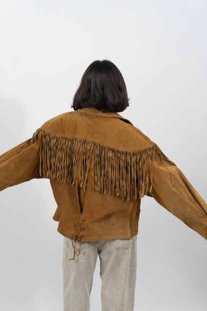 Lederjacke Mit Fringes