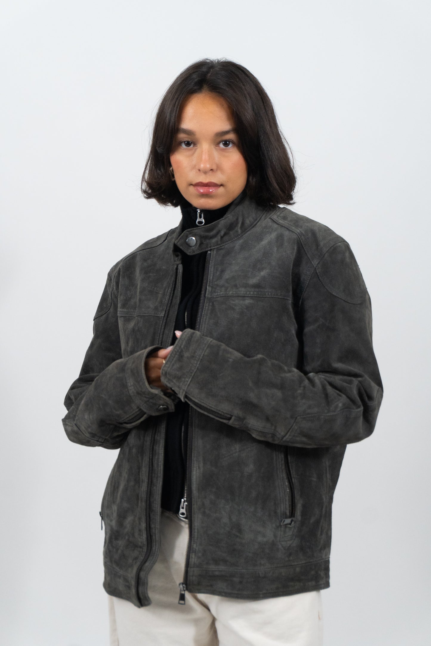 All Time Favourite: Graue Rauleder Jacke