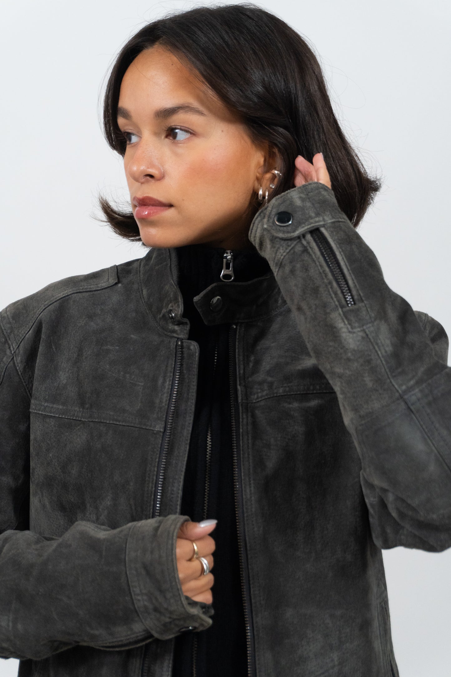 All Time Favourite: Graue Rauleder Jacke