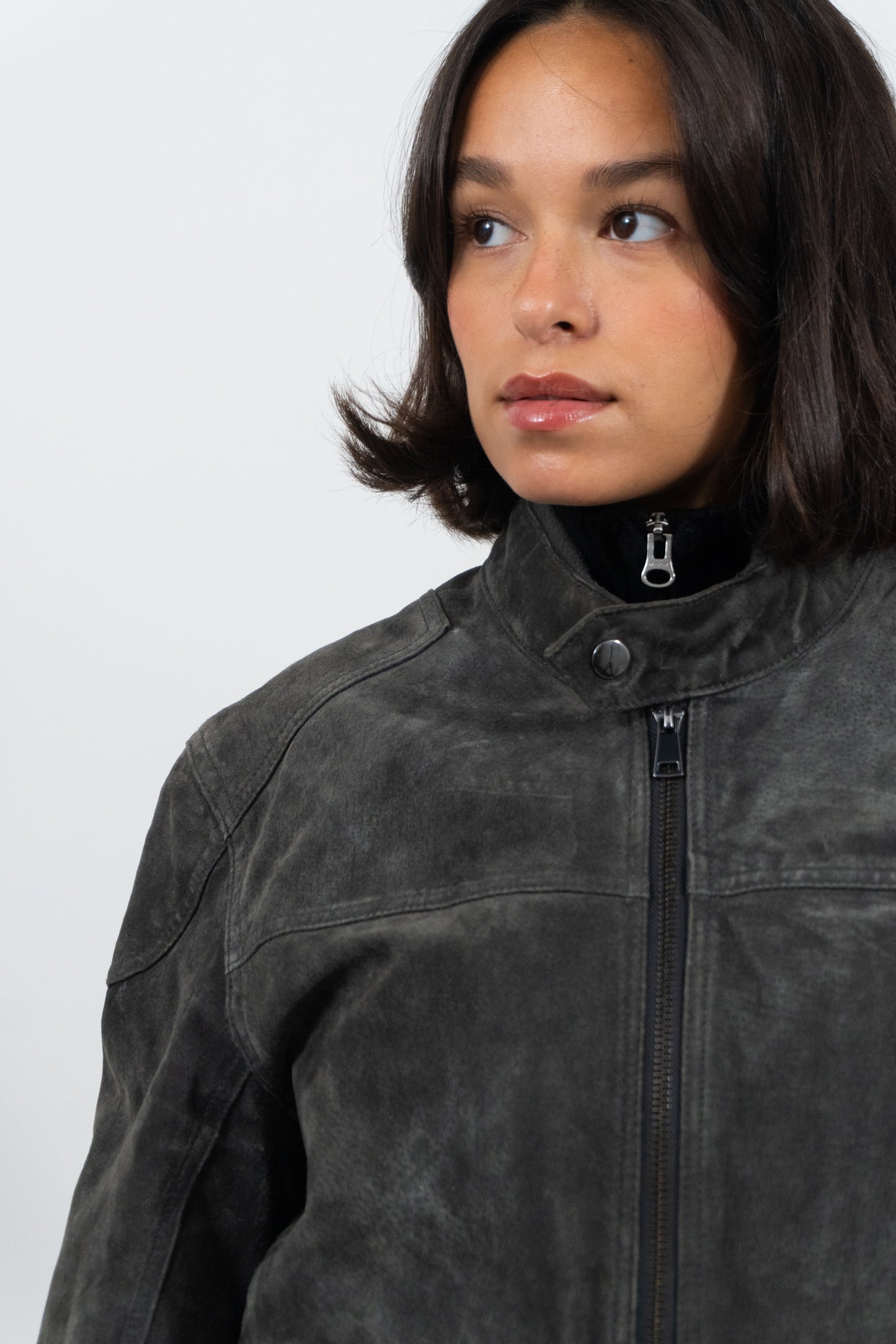 All Time Favourite: Graue Rauleder Jacke