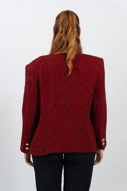 Schicker Italienischer Tweed Blazer