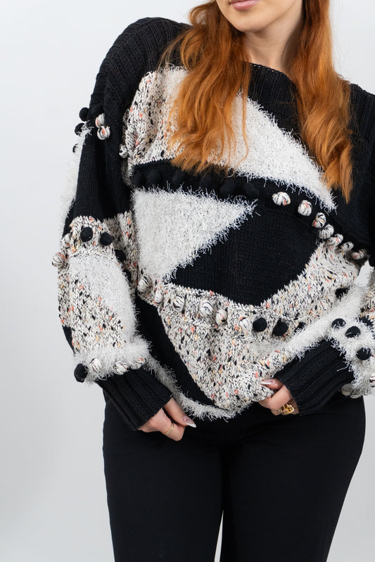 Extravaganter Multicolor Pullover