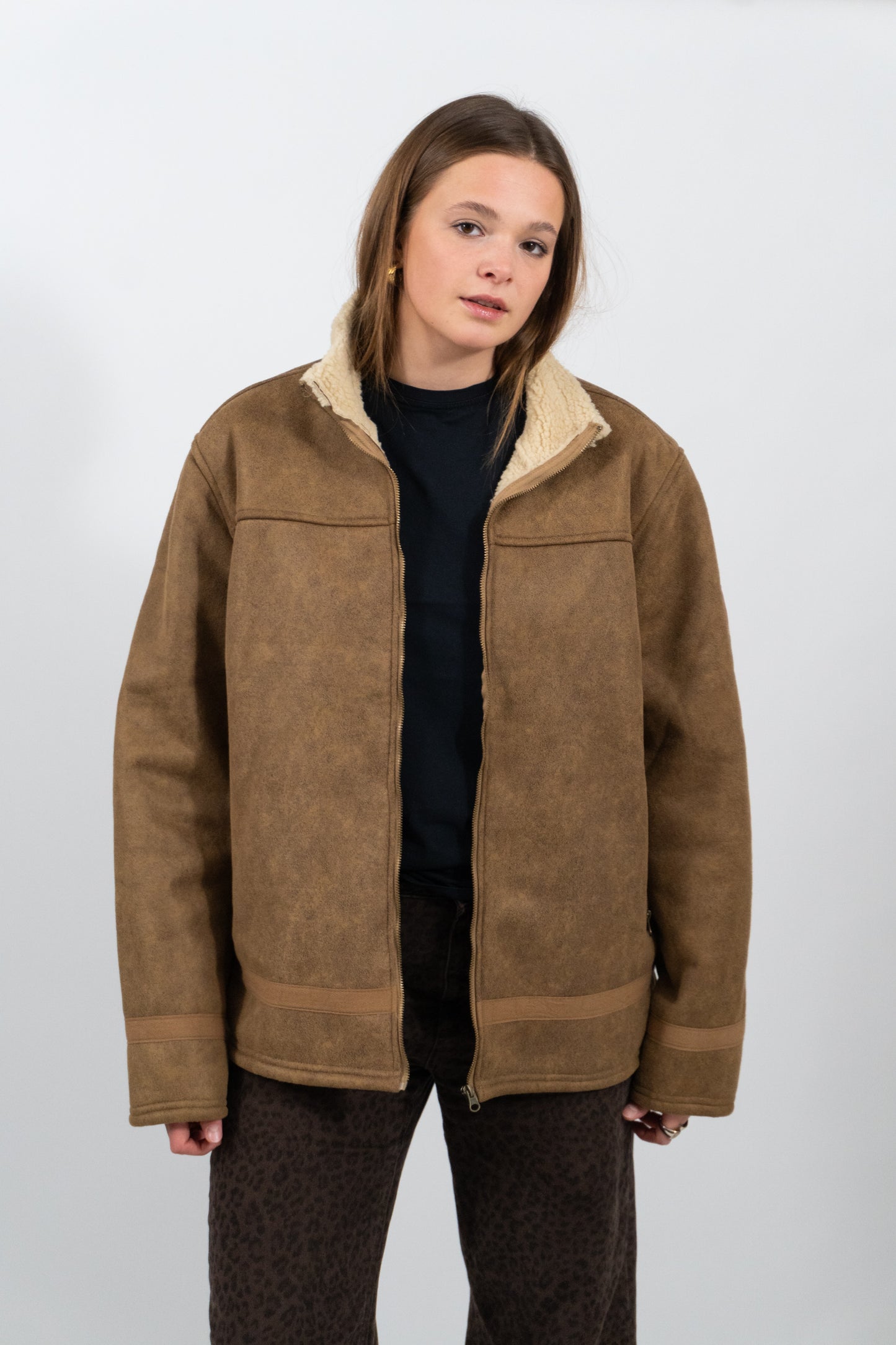 Perfekte Vintage Winterjacke mit Flauschigem Kragen