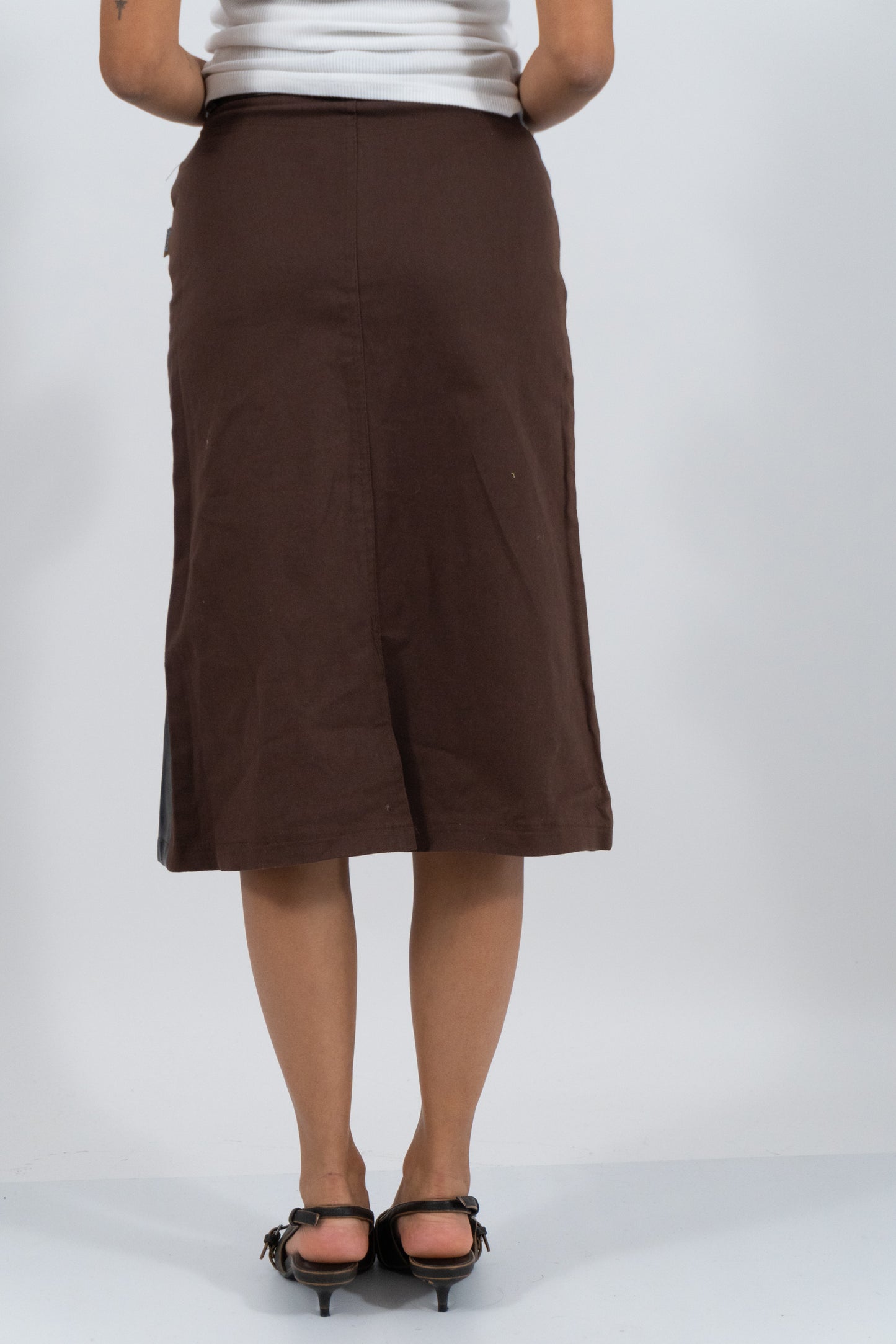 NEW Y2K Midi Skirt - Vegan Leather