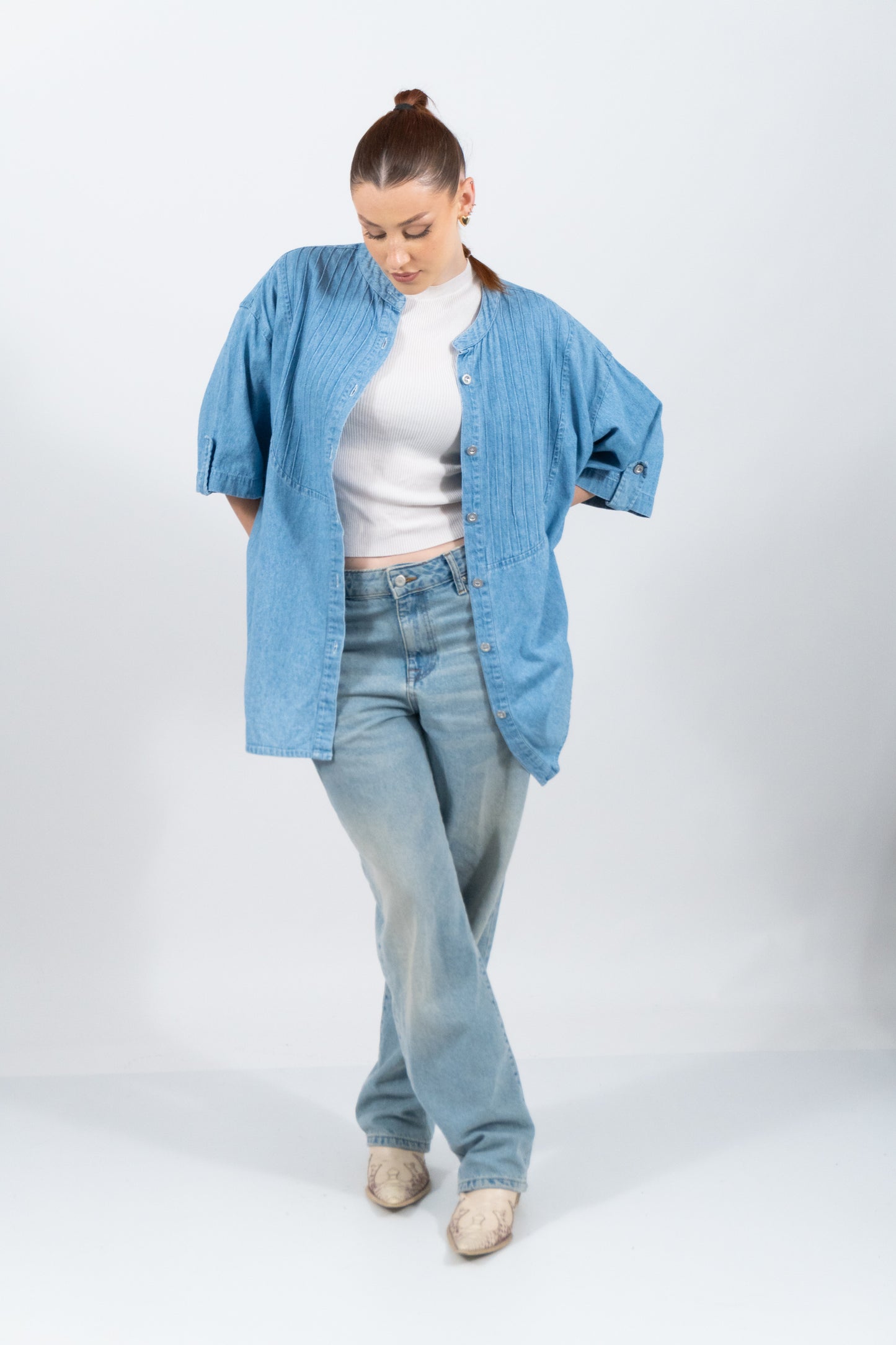 Oversized Denim Shirt