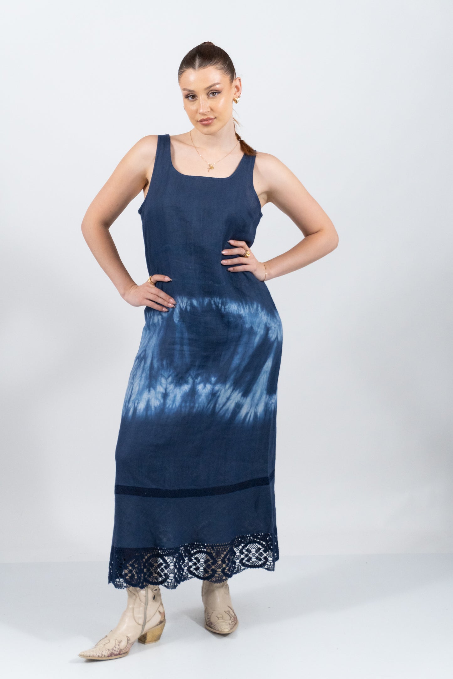 Linen Batik Dress