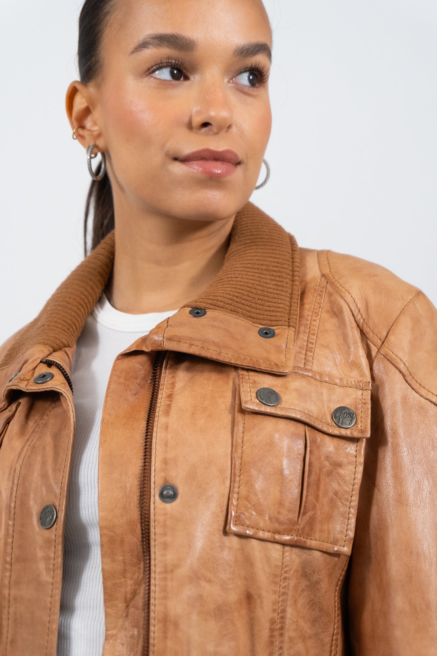 Beautiful Unique Smooth Leather Jacket