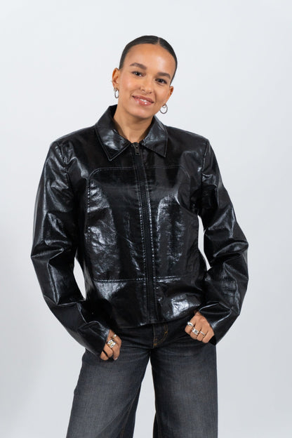 Vegan Leather Jacket