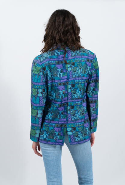 Crazy Pattern Vintage Blazer