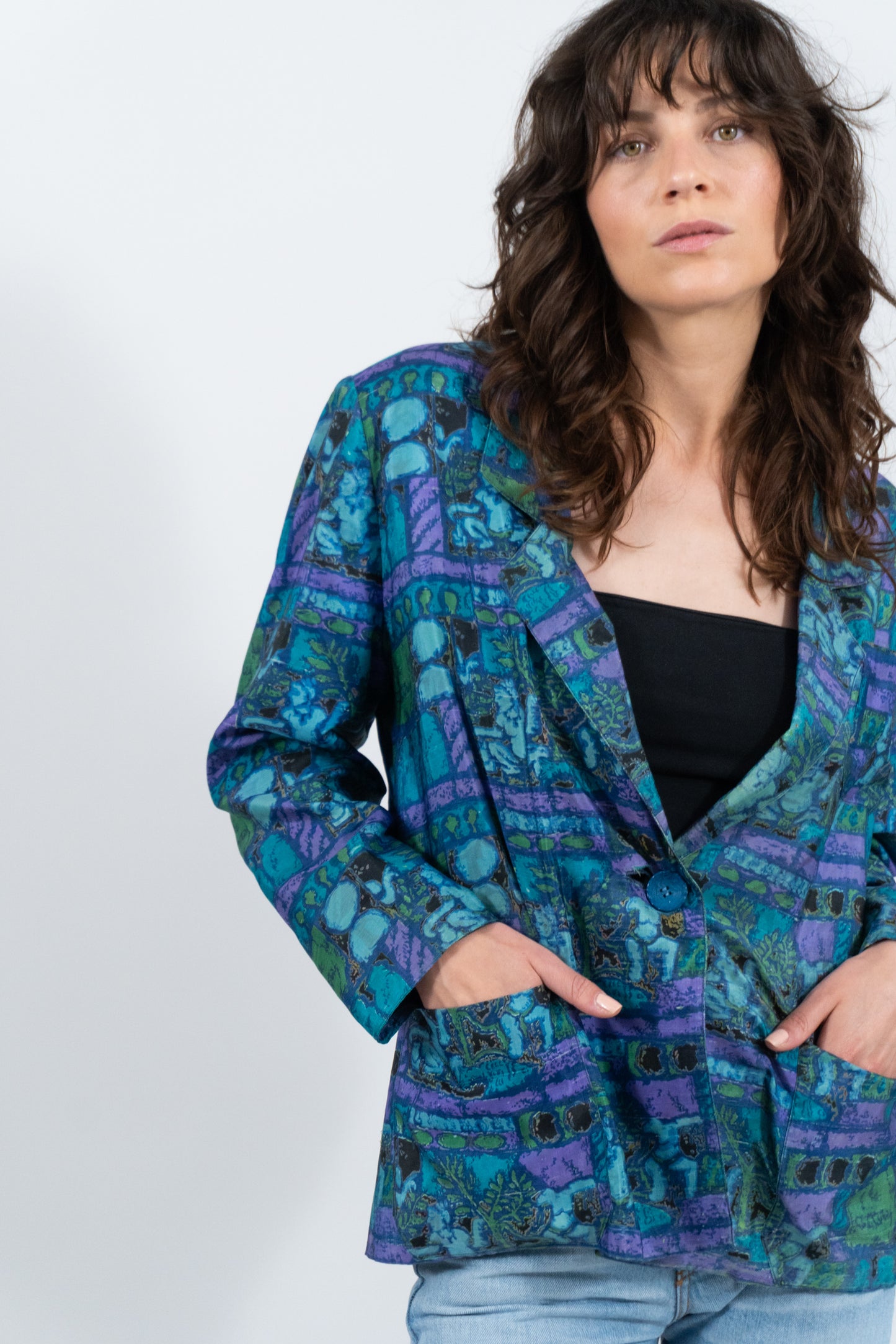 Crazy Pattern Vintage Blazer