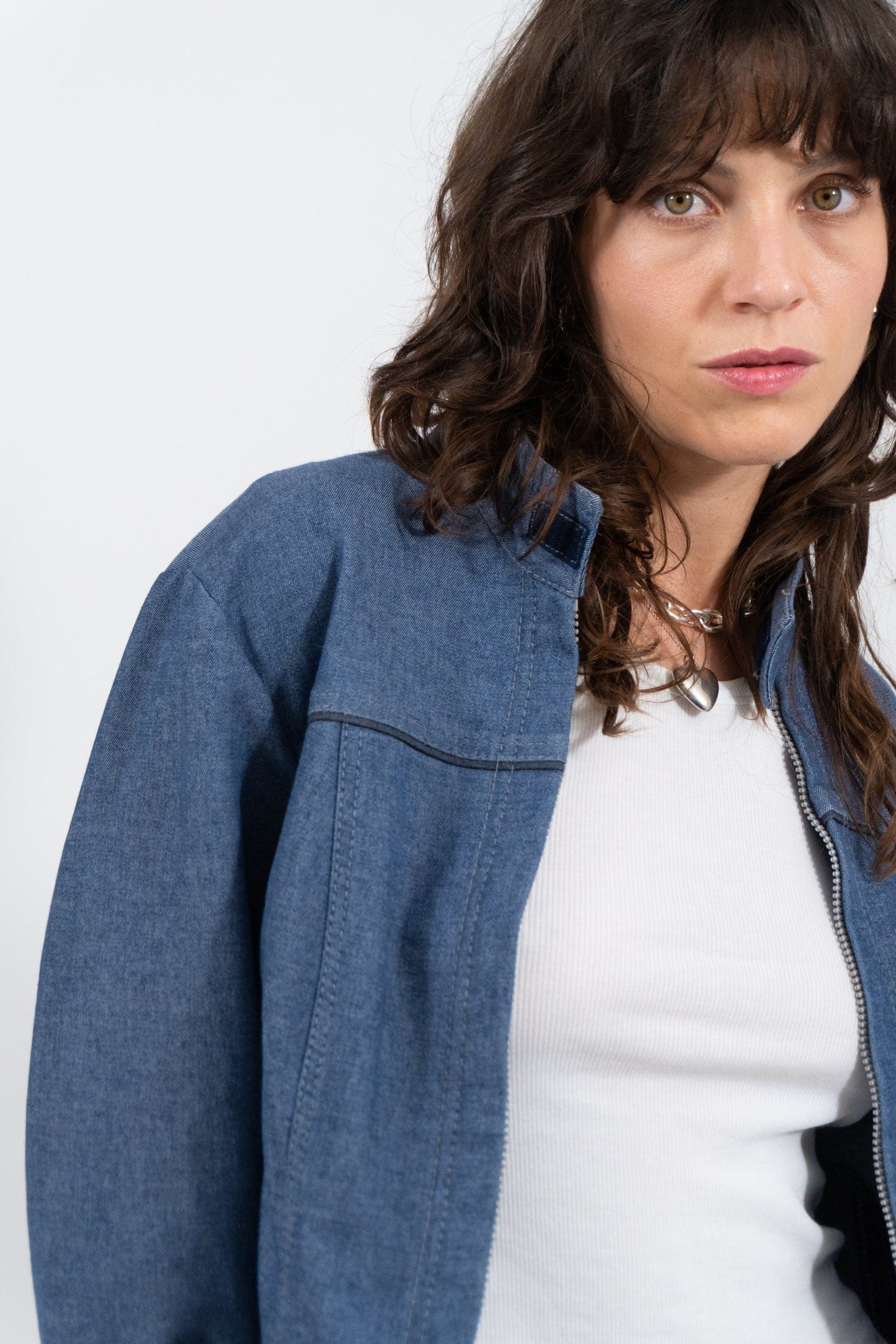 Y2K Leichte Denim Jacke