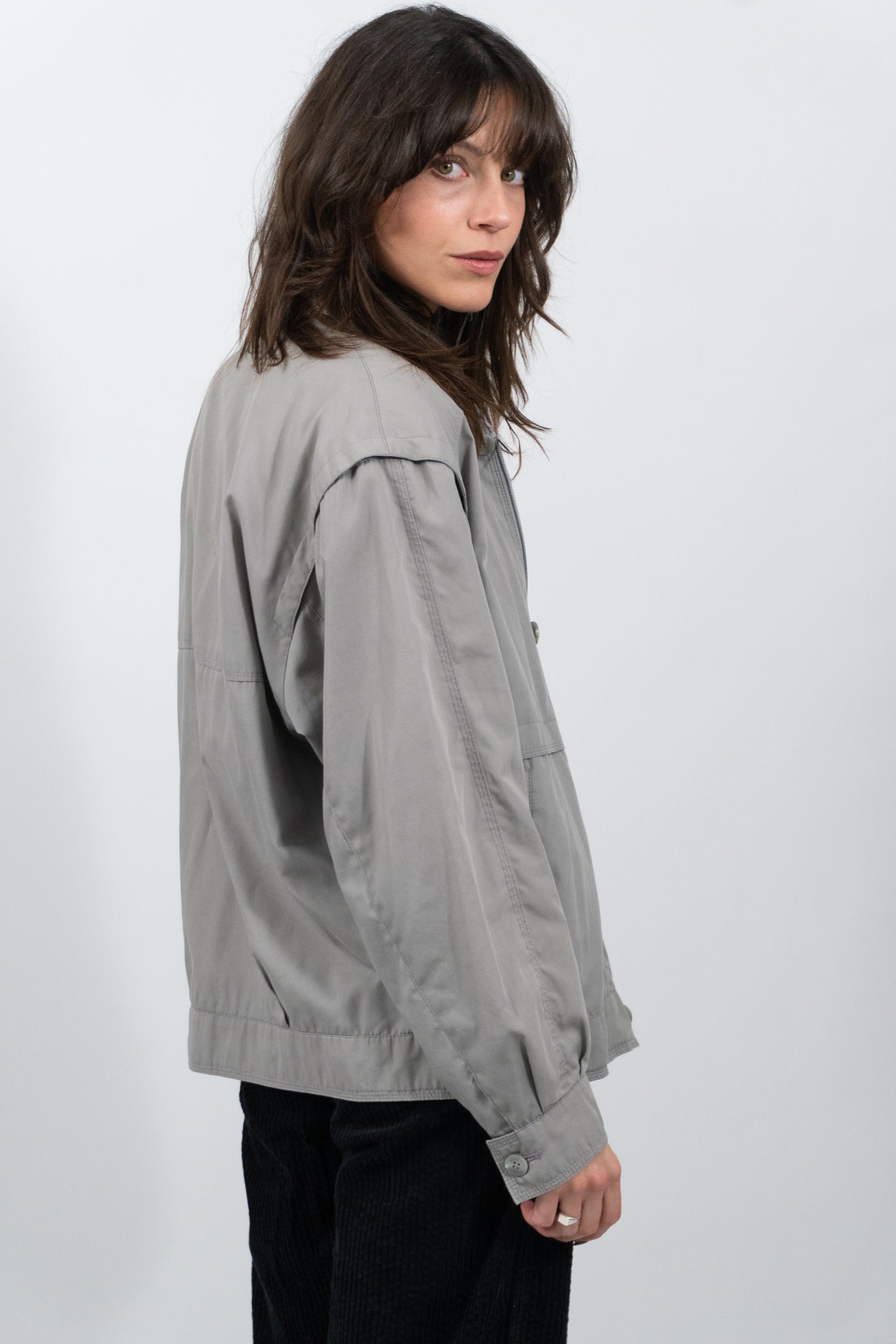 Basic Windjacke In Grau