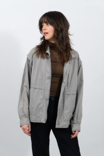 Basic Windjacke In Grau